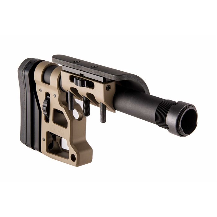 MDT 102856-FDE Skeleton Carbine Stock 9.75" FDE, Adjustable Cheek Riser - MDT