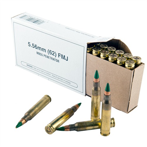 Winchester 5.56 NATO 62 gr. Full Metal Jacket Rifle Ammo
