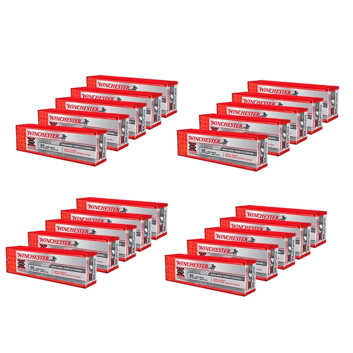 WINCHESTER SUPER-X 22 LONG RIFLE 40GR LEAD ROUND NOSE 2000 CASE