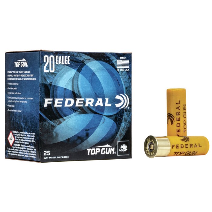 FEDERAL TOP GUN 20 GAUGE 2-3/4" 7/8OZ #7.5 SHOT 1210 FPA 250/CASE