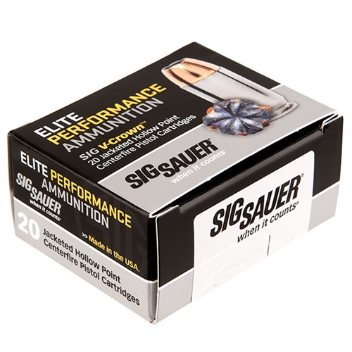 Sig SAUER, INC. 9MM LUGER 115GR V-CROWN JACKETED HOLLOW POINT 200/CASE
