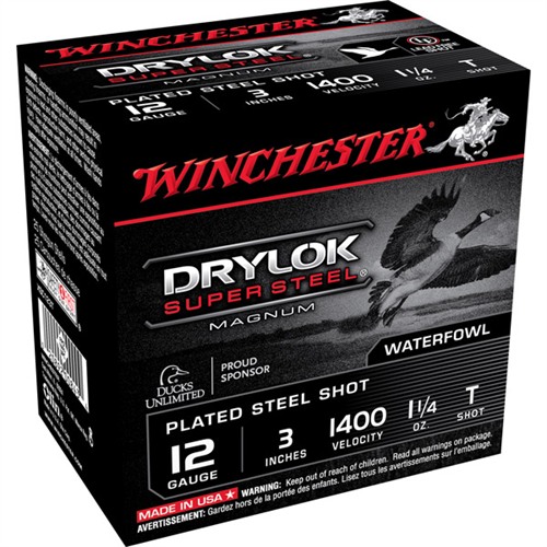 Winchester Ammo XSC123T DryLock Super Magnum 12 Gauge 3" 1 1/4 oz 1400 fps T Shot 25 Bx/10 Cs - WINCHESTER - Best Price $26.79