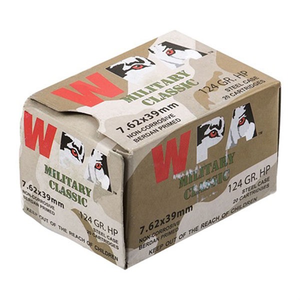 Wolf MC762BHP 7.62x39 124GR HP Ammo 20 Rounds
