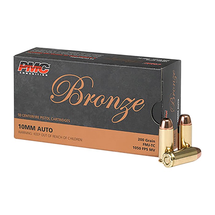 PMC 10B Bronze 10mm Auto 170gr JHP Ammo 25 Rounds - PMC Ammunition - 10 mm Auto