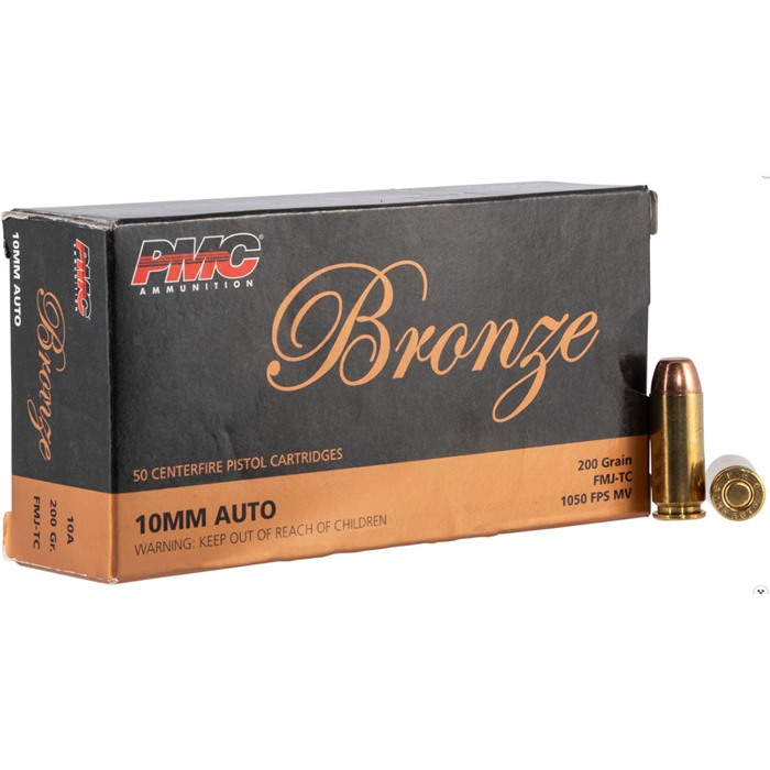 PMC Bronze Handgun Ammunition 10mm Auto 200 Gr FMJ - PMC Ammunition - 10 mm Auto
