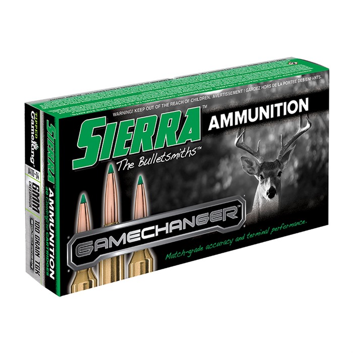 Sierra A411004 GameChanger 6mm Creedmoor 100 gr 3135 fps Sierra Tipped GameKing (TGK) 20 Bx/10 Cs