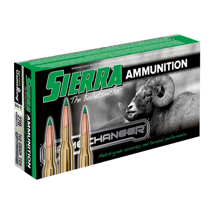 Sierra A444003 GameChanger .270 Win 140 gr Tipped GameKing 20 Rounds