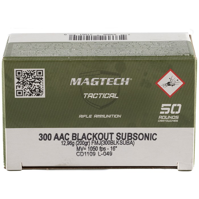 MAGTECH 300BLKSUBA 200FMJ 50