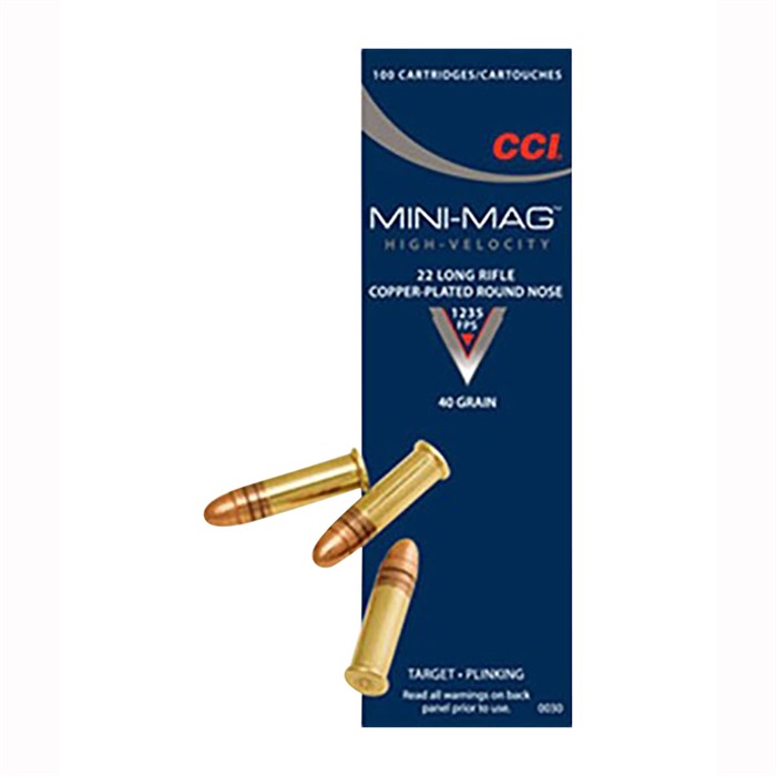 CCI 22 LONG RIFLE 40GR COPPER PLATED ROUND NOSE 5000/CASE