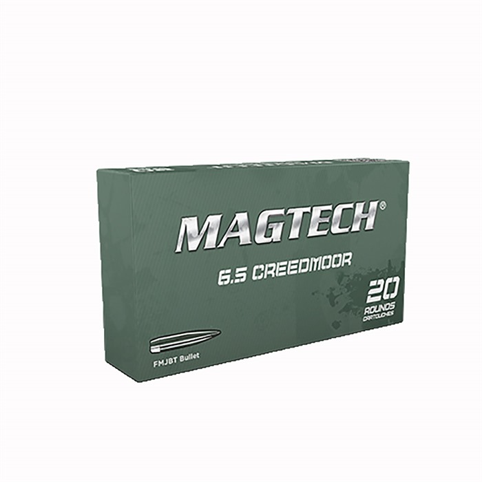 Magtech 65A 6.5mm Creedmoor 140gr FMJ Ammo, 20/Box