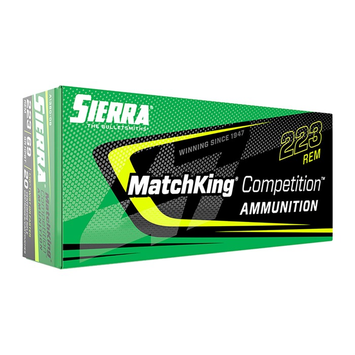 Sierra Bullets A1380-09 223 Remington 69gr MatchKing Ammo 20/Box