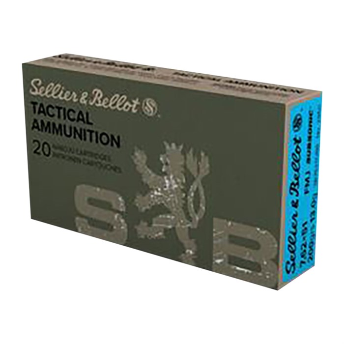 SELLIER & BELLOT 7.61X51 200GR FULL METAL JACKET 20/BOX