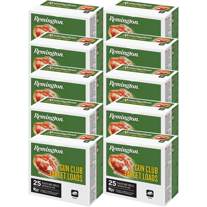 REMINGTON GUN CLUB 12 GAUGE 2-3/4" 1-1/8OZ #7.5 SHOT 250/CASE