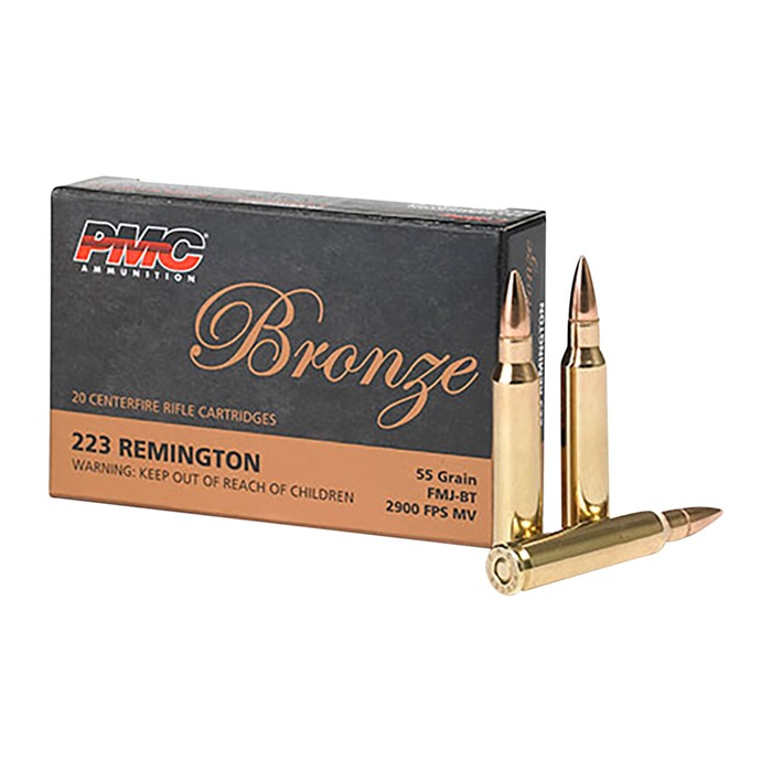 PMC AMMUNITION BRONZE 223 REMINGTON 55GR FULL METAL JACKET 1000/CASE