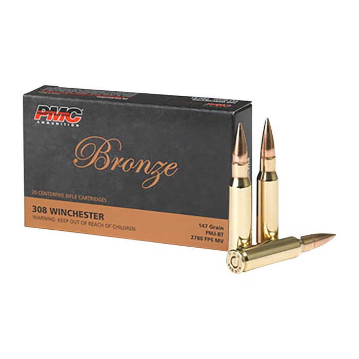 PMC AMMUNITION BRONZE 308 WINCHESTER 147GR FULL METAL JACKET 500/CASE