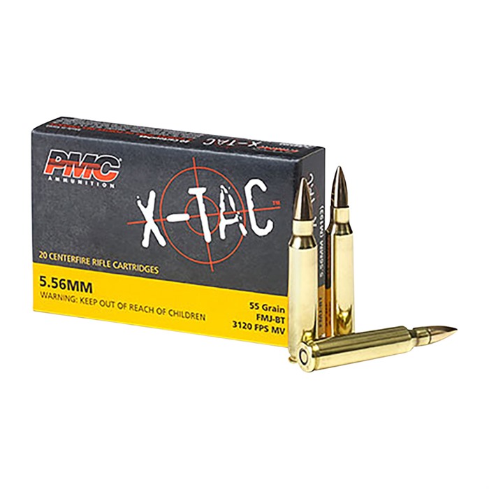 PMC AMMUNITION, INC. X-TAC 5.56X45 NATO 55GR FULL METAL JACKET 1000/CASE