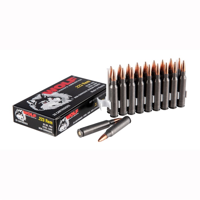 Wolf  .223 Remington  55 Grain  FMJ Ammo  20 Rounds 22355WFMJ