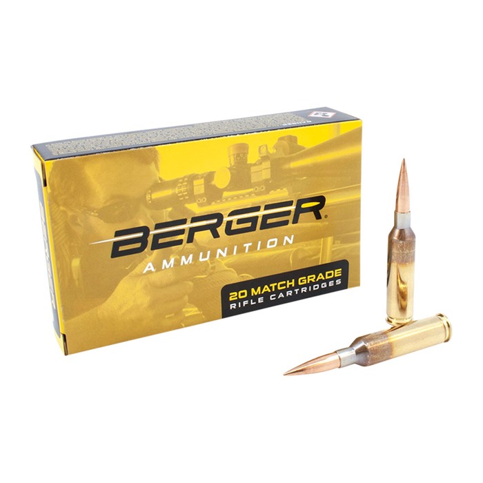 Berger 20020 6mm Creedmoor 105gr Hybrid Target Ammo 20/Box