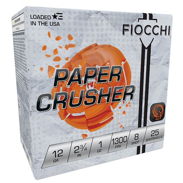 Fiocchi 12FPCRS8 12GA 2-3/4" 1oz #8 Ammo 25/Box