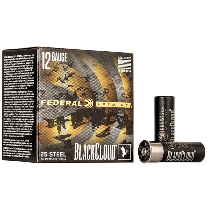 Federal PWBX142BBB Black Cloud FS Steel 12 Gauge, 3" Shell, 1 1/4 oz, 1450 fps, BBB Shot, 25 Rounds, Waterfowl Ammo