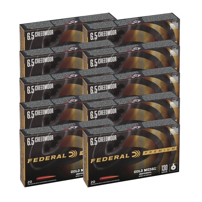 FEDERAL 6.5MM CREEDMOOR 130GR BERGER AR HYBRID OTM 200/CASE