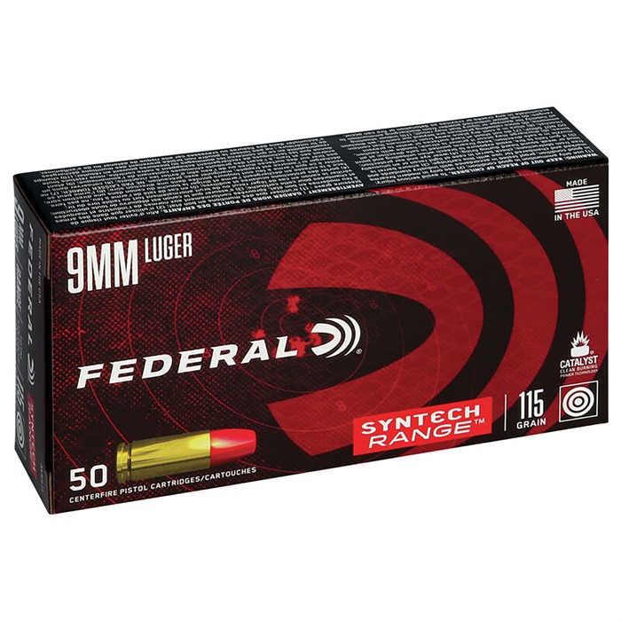 Federal American Eagle 9mm Luger 115 Grain TSJ Ammo - 50 Rounds per Box, 10 Boxes per Case, AE9SJ1