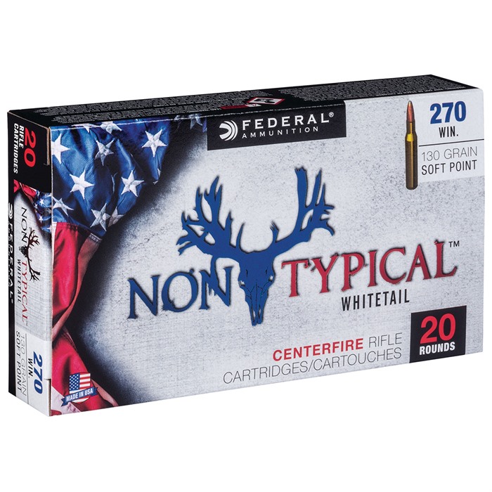 Federal 270DT130 270 Win 130GR Soft Point 20RD Rifle Ammo