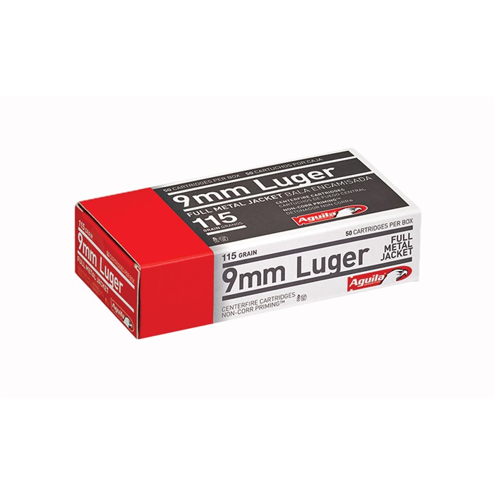 AGUILA 9MM LUGER 115GR FULL METAL JACKET 1000/CASE