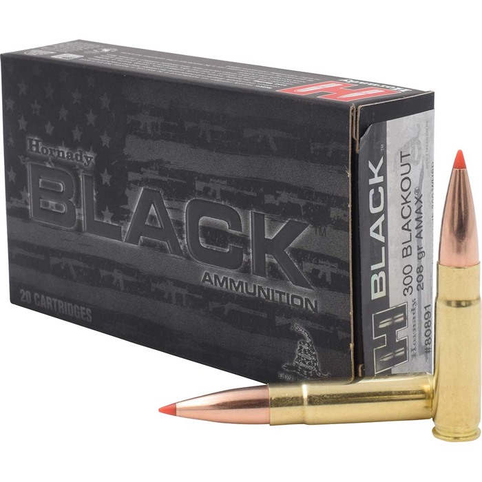 HORNADY BLACK 300 AAC BLACKOUT 208GR A-MAX POLYMER TIPPED 200 CASE