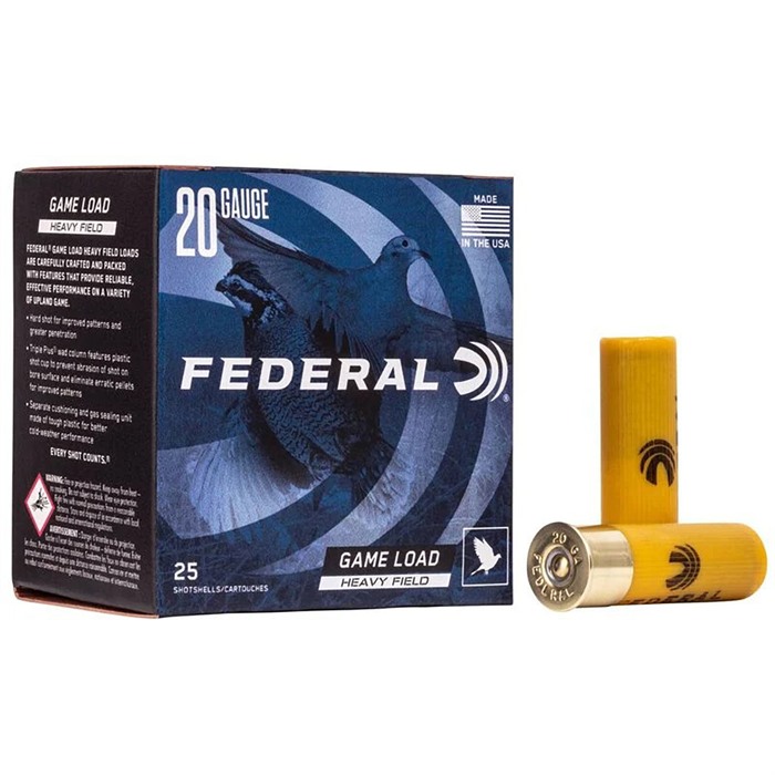 FEDERAL GAME LOAD UPLAND HEAVY 20 GAUGE 8 SHOT