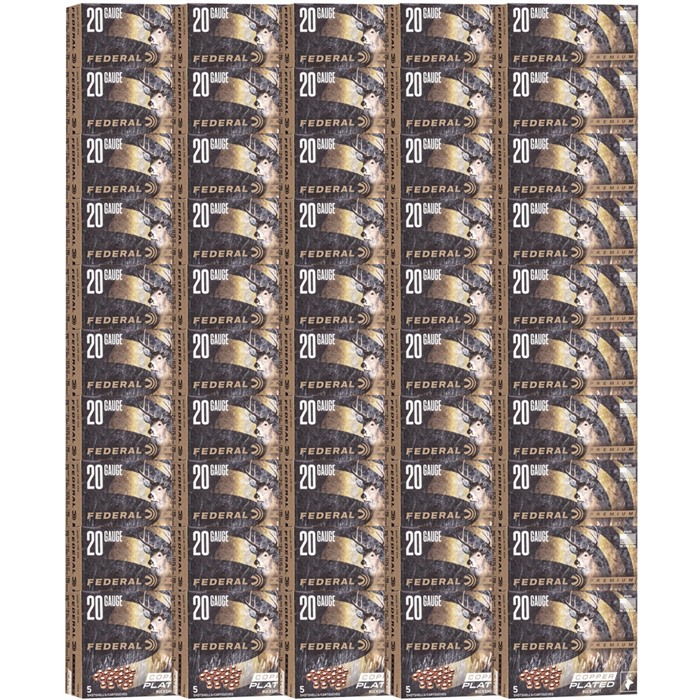FEDERAL PREMIUM 20 GAUGE 2-3/4" 20-PELLET #3 BUCKSHOT 250/CASE
