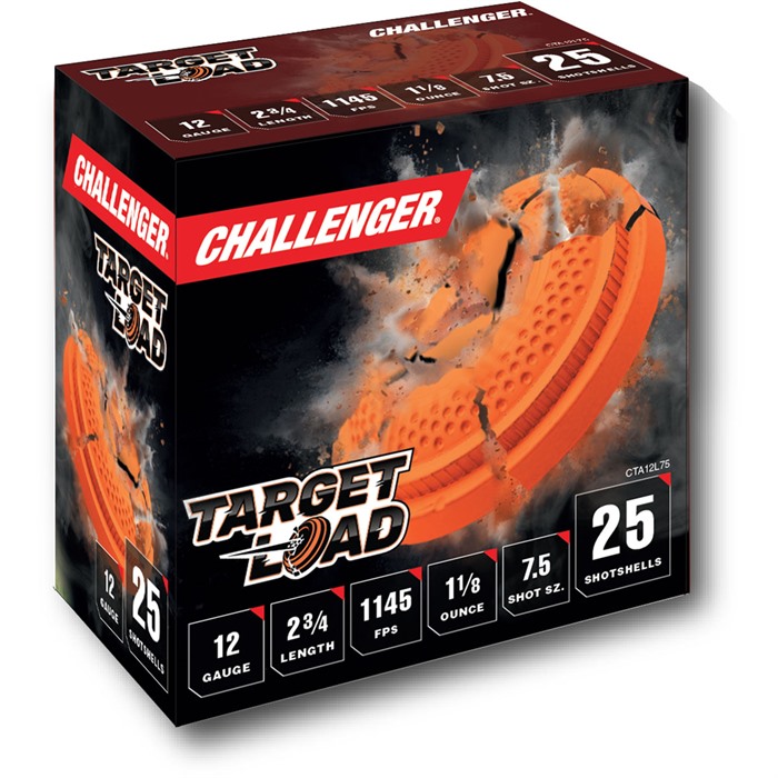 Challenger CTA12L75 12 Gauge 2-3/4" 1-1/8 oz #7.5 Shot 250/Case
