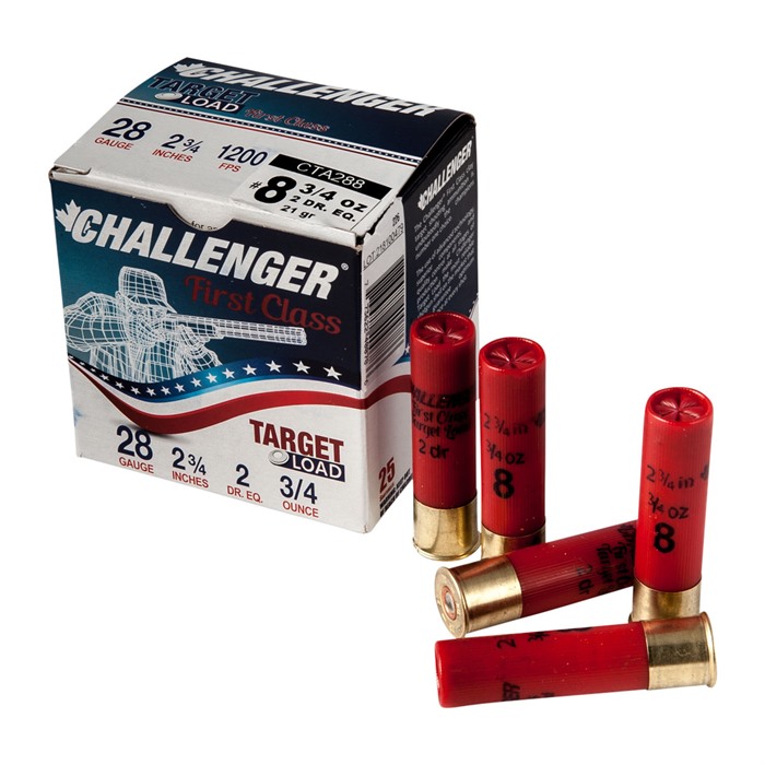 FIRST CLASS TARGET LOAD 28 GAUGE 2-3/4'' #8 SHOT SHOTGUN AMMO