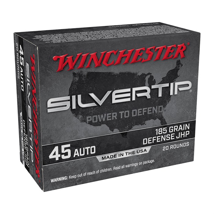 Winchester 45 AUTO 185GR DEFENSE JACKETED HOLLOW POINT 200/CASE