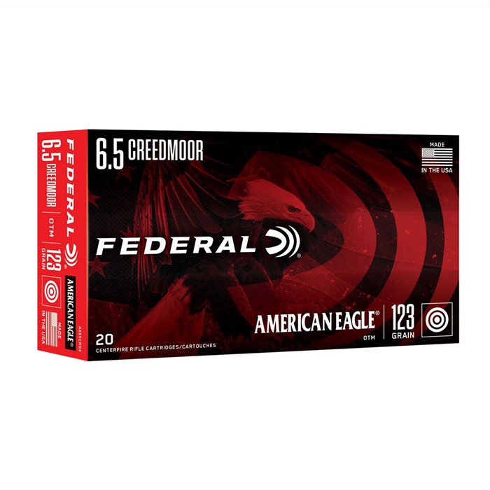 Federal AE65CRD4 6.5 Creedmoor 123GR OTM American Eagle 20RD Box