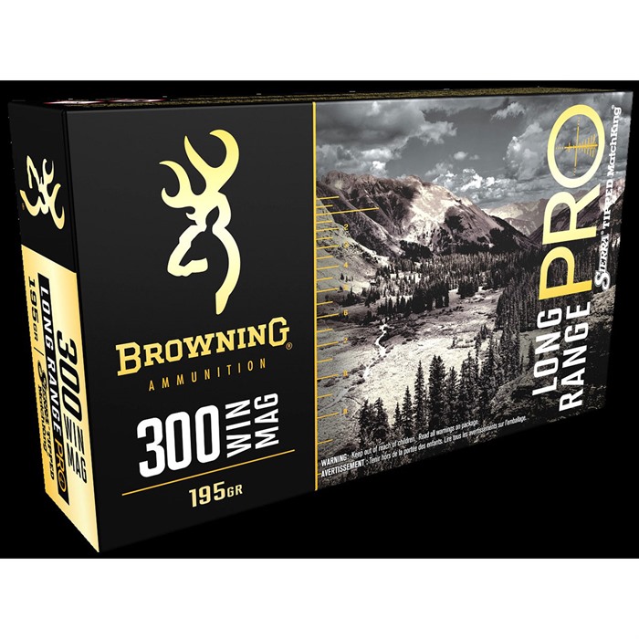 Browning Long Range Pro 300 Win Mag 195 gr Sierra MatchKing BTPT Ammo