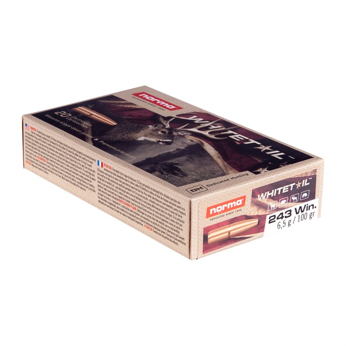 Norma 243 WINCHESTER 100GR PENETRATING SOFT POINT 20/BOX