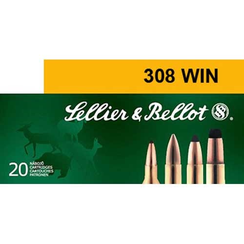 SELLIER & BELLOT 308 WINCHESTER 150GR SOFT POINT CUTTING EDGE 20/BOX
