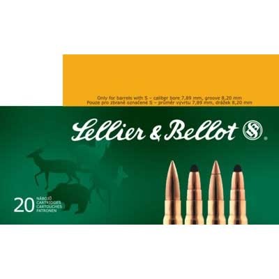 Sellier & Bellot SB857JRSA 8x57mm JRS 196gr SPCE Ammo 20/Box