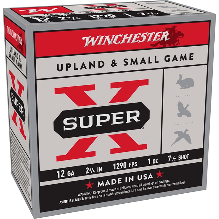 Winchester SUPER-X 12 GAUGE 2-3/4" 1OZ #7.5 SHOT 250 CASE - Winchester