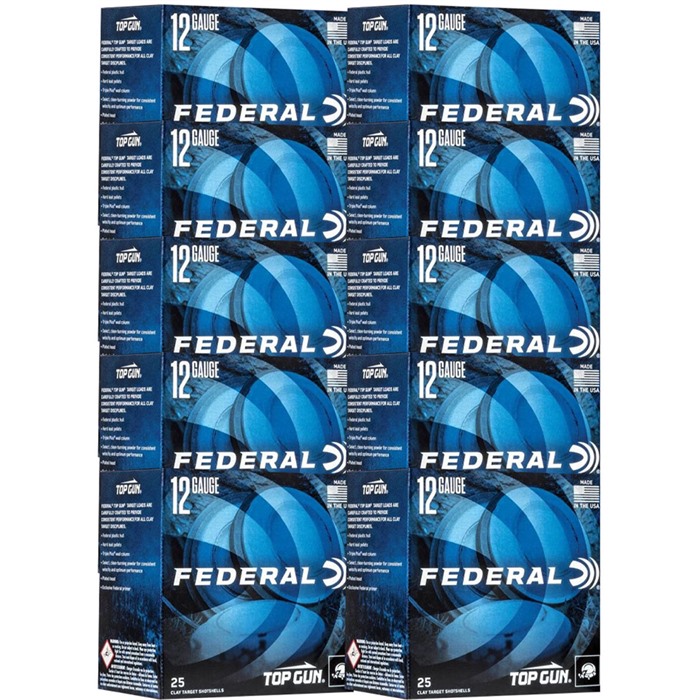 FEDERAL TOP GUN 12 GAUGE 2-3/4" 1-1/8OZ #7.5 SHOT 1145 FPS 250/CASE