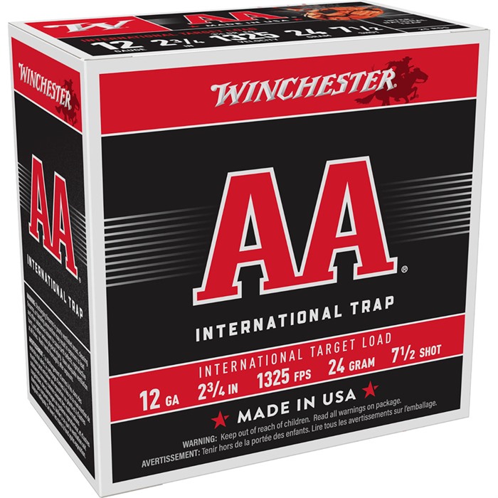 WINCHESTER AA INTERNATIONAL 12 GAUGE 2-3/4" 7/8OZ #7.5 250/CASE