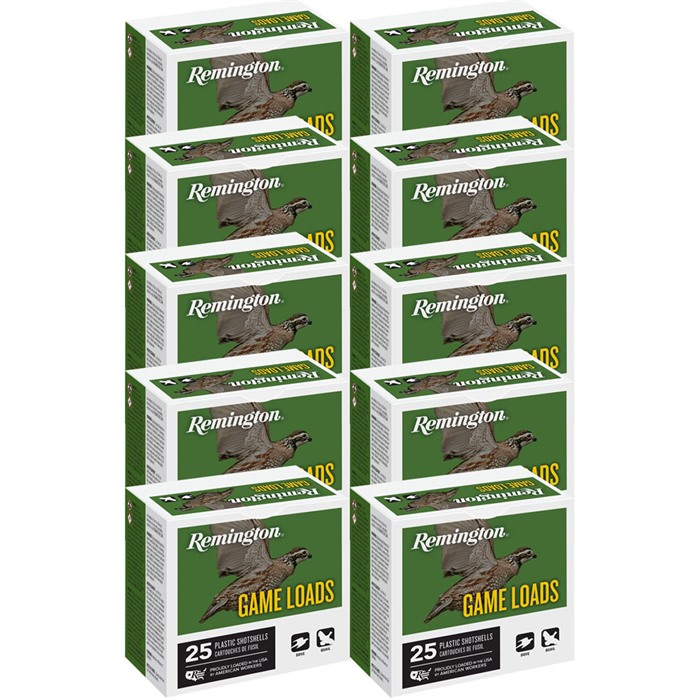 REMINGTON GAME LOAD 16 GAUGE 2-3/4" 1OZ #8 SHOT 250/CASE