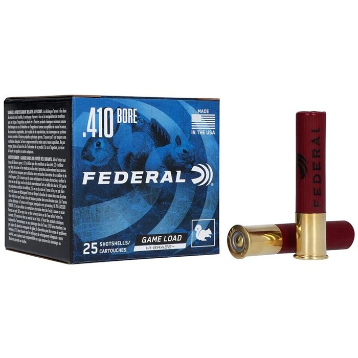 FEDERAL GAME LOAD UPLAND HB 410 BORE 2-1/2" 1/2OZ #6 SHOT 250/CASE