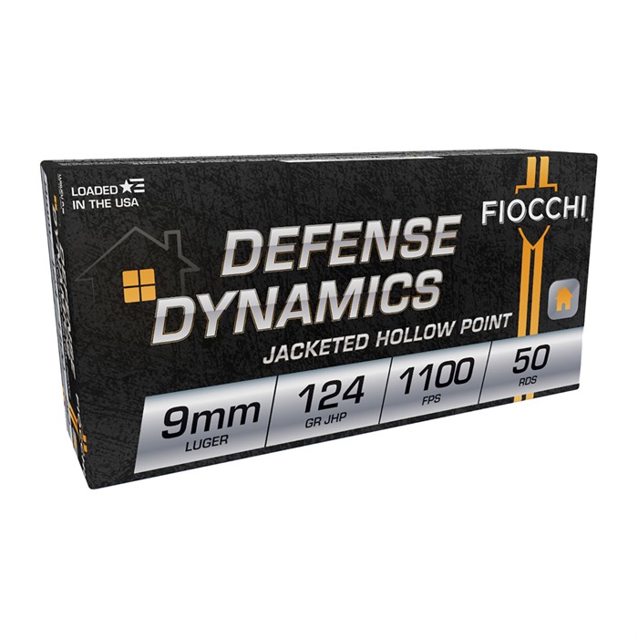 Fiocchi AMMUNITION 9MM LUGER 147GR JACKETED HOLLOW POINT 50/BOX