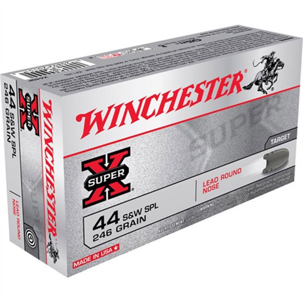 Winchester Ammo X44SP Super-X 44 S&W Spl 246gr LRN Handgun Ammunition