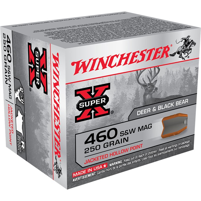 Winchester X460SW Super-X 460 S&W Mag 250gr JHP Ammo