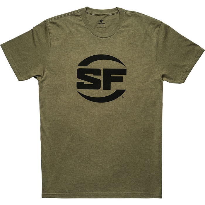 SureFire SST-SFB-OD-XL Button Logo T-Shirt, Olive Drab, X-Large
