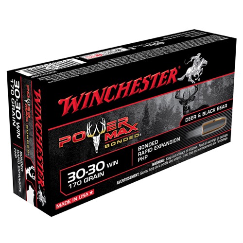 Winchester X30303BP PowerMax Bonded 30-30 Win 170gr Hollow Point Ammo - WINCHESTER - Best Price $29.99