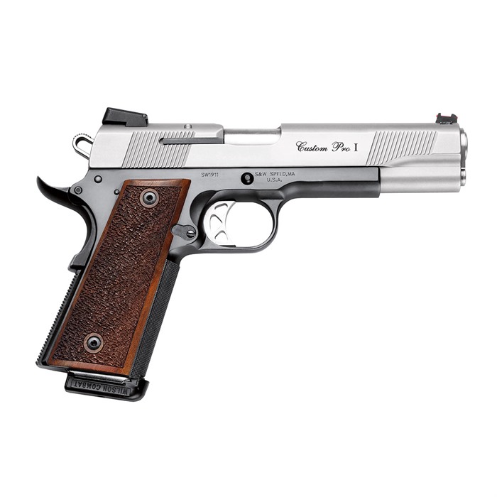 Smith & Wesson 178011 1911 Performance Center 45 ACP 5" 8+1 Black Stainless Wood Grip